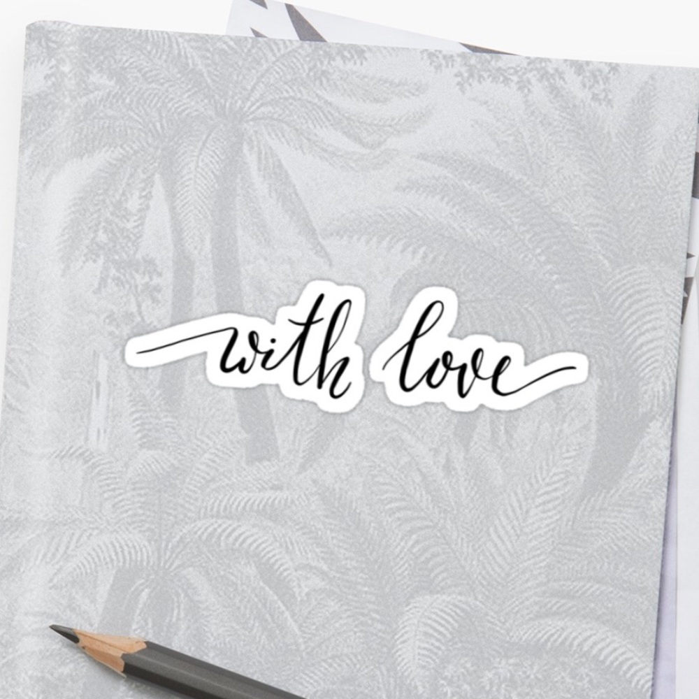 With love sticker